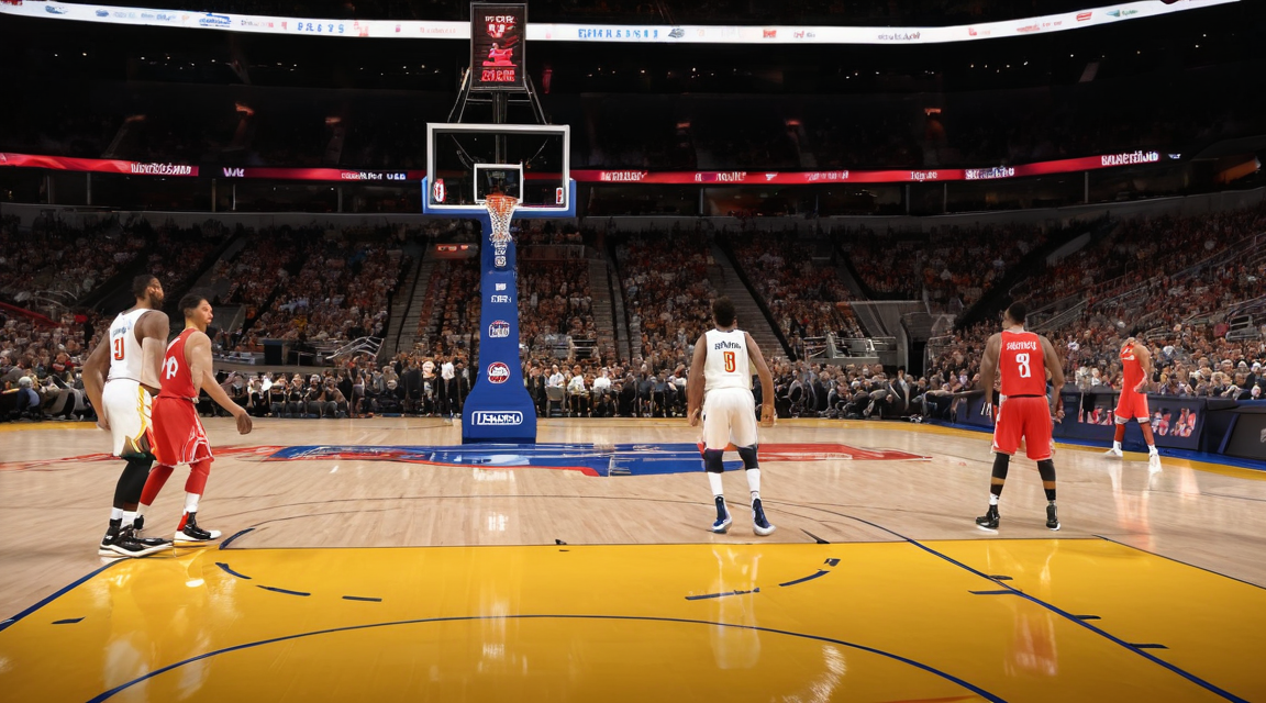 NBA篮球比赛第四节关键进攻画面，对应龙珠体育篮球资讯